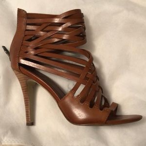 ASH CUOIO Hot High Heel Strappy Zip Back Bootie Sandal